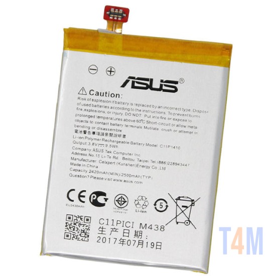 BATERIA ASUS ZENFONE 5 LITE, C11P1410 BULK